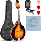 LOMUTY A Style Mandolin Instrument, 8 String Acoustic Mandolin, Useful for Mahogany Wood Mandolins Beginners Adult or Kid