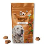 Fullr Digestive Care Dog Treats Made with Pumpkin & Spinach, Healthy Dog Biscuits for Improved Digestion, Suitable for Small & Large Dogs, All Life Stages, 70g, Pack of 1