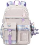 ADSON Kawaii Girls Korean Travel School Bag|Backpack Aesthetics Large 16 Inches Capacity Casual Day Pack Bookbag Rucksack School|College Backpack, Princess Backpack Bookbag for Girls