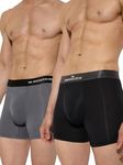 Modern Crew Premium Micromodal Trunks For Men|Ultrasoft And Breathable Underwear (Pack Of 2), Multicolor