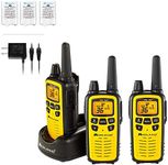 Midland 36 Channel FRS Two-Way Radio - Long Range Walkie Talkie, 121 Privacy Codes, NOAA Weather Scan + Alert (Yellow/Black, 3-Pack)