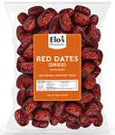 Dried Red Dates (300g) Packed in Canada | No Added Sugar| Dried Jujube Berries, Jujube Date, Delicious Vegan Fruit, Sweet and Chewy, Non-GMO, Gluten Free Chinese Dates, Improve Sleep, Healthy Snack | By Elo’s Premium