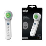 Braun Sensian 7 Forehead non-contact thermometer - Age Precision Technology - 3-in-1 Colour-Coded Digital Display - Baby and Child Friendly - BNT400B