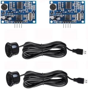 2Pcs JSN-SR04T Integrated Distance Measuring Sensor Transducer Module Ultrasonic Distance Measure with Waterproof Sensor Module JSN-SR04T-V3.0