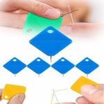 2024 Newest Automatic Needle Threaders for Hand Sewing, Embroidery Floss, Sewing Machine Needle Threader, Sewing Supplies Tool, Fits All Needle Sizes (Blue, 5 PCS)