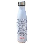 Maths Teacher Insulated Bottle Personalised - Gift for Engineering Lovers - Personalised Economics Student Thermal Flask - Stainless Steel Water Bottle