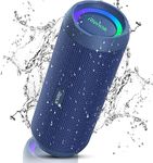 RIENOK Bluetooth Speaker Portable 30W Bass Button IPX7 Waterprooof True Wireless Stereo HD Sound Speakers Bluetooth Wireless Bluetooth 5.3(Blue)