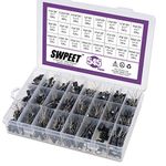 Swpeet 545Pcs 24 Kinds Different Electrolytic Capacitors Range 0.1uF－1000uF Assortment Kit, 10V/16V/25V/50V Aluminum Radial Electrolytic Capacitors for TV, LCD Monitor, Radio, Stereo, Game