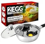 Nonstick Egg Poacher Pan, 2 Poached