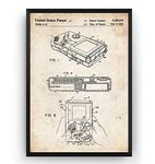 Magic Posters Game Boy 1993 Patent Print - Gamer Gaming Poster Gift Vintage Blueprint Retro Video Games Room Wall Art Bedroom Original Decor Merchandise Classic Old - Frame Not Included