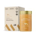 Three Peaks Manuka Honey Organic Raw UMF 20+ (MGO 850+), USDA Organic, Non-GMO, Certified UMF, Monofloral, 3rd-Party Tested, Traceable Hive to Jar, New Zealand (500 g)