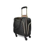 Kenneth Cole Reaction Chelsea 20" Polyester-Twill Expandable, Black, 4 Underseater, Chelsea Luggage Chevron