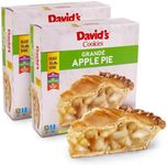 David's Cookies Ready To Bake Apple Pie 10" 2-Pack - Grandé Classic Fruit Pies, Apple with Cinnamon - Delicious Gourmet Food, Dessert Gift Box for Holidays, Birthday Celebration, or Special Occasions