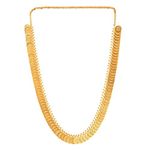 VAMA Fashions 1 Gram Gold kasulaperu Laxmi Coin Necklace Temple Jewellery Set for Women