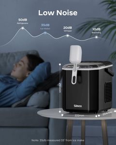Silonn Portable Ice Maker – Countertop Compact Ice Machine