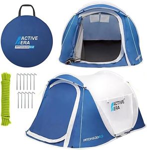 Active Era® Pop Up Tent - 2 Layer Waterproof 2 Person Pop-Up Tent – 100% Storm Tested with Advanced Ventilation and Easy-Pitch Construction - Perfect for Camping and Festivals