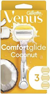 Gillette Venus ComfortGlide with Olay Coconut Womens Razor Handle + 3 Blade Refills