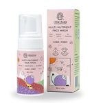 Little Rituals Multi-Nutrient Foaming Face Wash for Babies & Kids | Indian Rose & Kashmiri Saffron | Bio Flavonoids | Cleanse + Hydrate | pH Balanced, Tear-Free | Made Safe | 0M+ | 100 ml