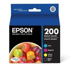 Epson 200 DURABrite Ultra Standard Capacity, Black and Colour Ink Cartridges, C/M/Y/K 4-Pack (T200120-BCS)