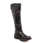 BED|STÜ- Women’s Glaye Leather Riding Boot - Knee High Boots for Women - Tall Boots with Back Zipper Closure, Black Rustic, 7