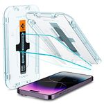 Spigen Glas.tR EZ Fit Tempered Glass Compatible with iPhone 14 Pro Max, 2 Pieces, Scratch Resistant, 9H Screen Protector