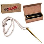 RAW Gold Poker Tool With Hemp Necklace & Display Box