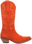 Dingo Women's Out West Fashion Boot, Orange, 9