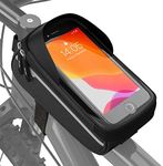 VELMIA Bike Phone Mount Bag waterproof with Touchscreen Sensor I Bike Phone Bag Front Frame I Bike Phone Holder Bag, Bike Bag, Bicycle Bag