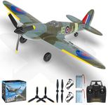 CKYSCHN RC Plane 4 Channel, VOLANTEXRC Spitfire V2 RC Airplanes, Remote Control Planes for Beginners Adults with Xpilot Stabilization System, One Key Aerobatic, Ready to Fly