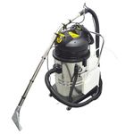 INTBUYING Commercial Carpet Extractor 80L Hotel Carpet Cleaning Machine Wet Dry Vacuum Cleaner Carpet Floor Extractor Efficient Deep Cleaning Machine (110V, 2KW)