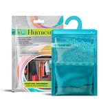 Humicure Moisture Absorber Dehumidifier Lavender Hanging Granule Bags With 1 Litre Absorption Capacity For Wardrobe,Bathroom, Kitchen And Bedroom; Prevents Mould&Fungus(Pack Of 1, Activated Charcoal)