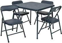 Flash Furniture Mindy Kids Navy 5 Piece Folding Table and Chair Set