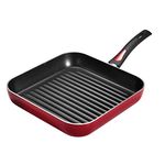 Tramontina 11 in Everyday Red Nonstick Square Grill Pan