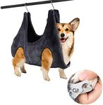 LMTIC Dog Grooming Hammock,Pet Hammock Helper for Dog and Cat,Pet Restraint Harness Bag for Dogs Cats Bathing Trimming Nail Clipping