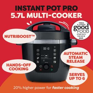 Instant Pot Pro 10-in-1 Multi-Cooker, 5.7L – Black
