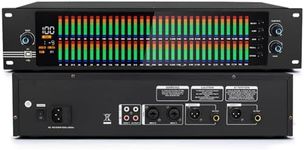 THYXGS 31-Band Stereo Graphic EQ, 2-channel Graphic Equalizer, High, Middle and Bass Adjustment, 10 Preset Effects, Automatic Noise Reduction, HD LCD Screen Display, for Recording Studio