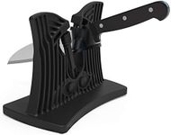 Knife Sharpener As Seen On TV, Homegician Kitchen Knife Edge Sharpener, Newest Metal knife Sharpener, Hone,Sharpens, Beveled, Polishes Dull, Serrated, Standard Blades & Chef's Knives