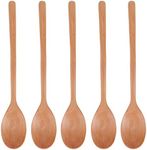 Wooden Spoons, Table Spoon Japanese Style for Kitchen Cooking for Eating Mixing Stirring(Wood Color, Blue)