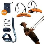 Angles 90 Sling Trainer - Compact Suspension Trainer with the A90 Grip Handles for Door Pull-Ups - Barless Dips - Weightvest Functions - Exercise Equipment - Pull Up Bar Doorway - Functional Trainer