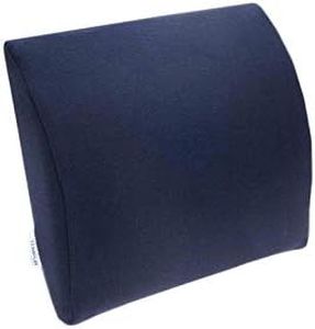 TEMPUR Transit Lumbar Support, Blue, Memory Foam, Comfortable Home and Travel Back Support, 30 x 25 x 6cm