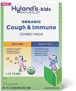 Hyland - Kids - Organic Cough Syrup & Immune Support Day & Night Combo Pack - Sleep Aid that Eases Coughs, Supports Immunity, Two 4 Fl Oz. Bottles (8 fl oz)