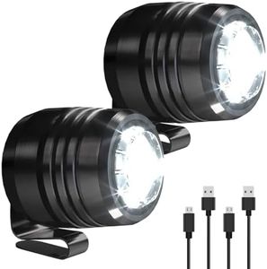 OUNS MOON Original 2 Rechargeable LED Headlights for Shoe Charms, Rechargeable Flashlight Attachment for Shoe Accessories Kids Boy Girl Men Women Sandals, Clip on Clog Headlamp Shoe Decoration Charms