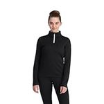 Spyder Charger 1/2 Zip Women Baselayer, Black, XS