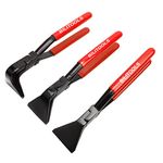 BILITOOLS 3-Piece Hand Seamers Sheet Metal Tools, Sheet metal Bending Pliers Set Straight, 45° & 90° Metal Bender Tool