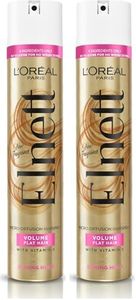 L'Oreal Paris Elnett Volume Hold Vitamin C Hairspray 400ml (Pack of 2)