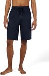 32º DEGREES Cool Mens Knit Wicking Lounge Sleep Short, Navy, X-Large