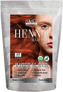 L&I Apothecary Organic Natural RED Henna Hair Dye - USDA Certified Organic, All Natural Plant-based, Gluten Free, Cruelty Free Hair Color for Natural Hair Conditioning