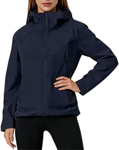 Thupmuk Women's Jacket Hoodie Spring Fleece Jacket Waterproof Lightweight Jackets Windproof Coat for Hiking Camping
