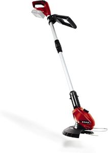 Einhell Recortabordes inalámbrico - GE-CT 18 Li Solo (18V, ancho de corte: 24cm, tiempo max. de ejecución 55min, tiempo de carga 40 min), Color Rojo, No incluye batería ni cargador