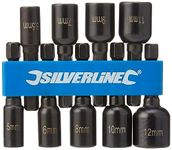 Silverline 855189 Magnetic Nut Driver Set 9pce 5 – 12 mm , Black